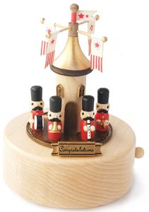 carillon musicale legno soldati