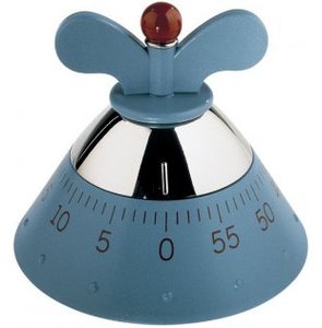 contaminuti timer meccanico azzurro kitchen timer