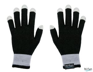 guanto touchscreen donna nero hi-glove