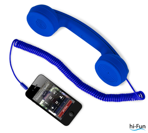 CORNETTA TELEFONICA blu HI-RING