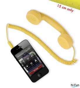 cornetta telefonica mini gialla HI-RING mini