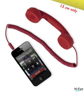 cornetta telefonica mini rossa HI-RING mini