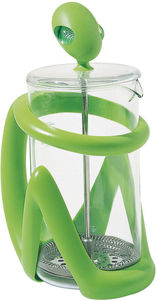 infusiera caffettiera a presso-filtro resina termoplastica/vetro 8 tazze verde inka