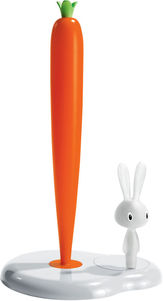 portarotolo d'appoggio plastica bianco bunny & carrot